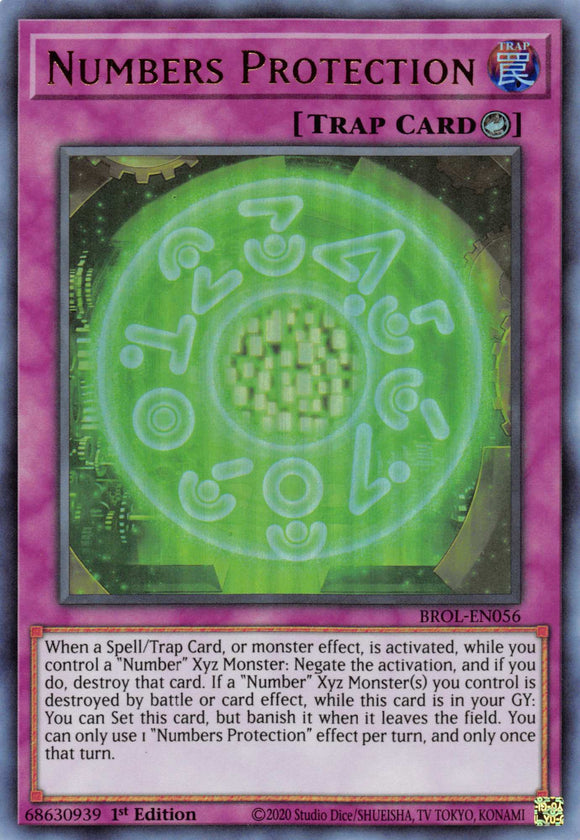 Numbers Protection [BROL-EN056] Ultra Rare - Duel Kingdom