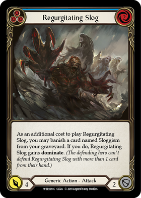 Regurgitating Slog (Blue) [WTR199-C] Alpha Print Normal - Duel Kingdom