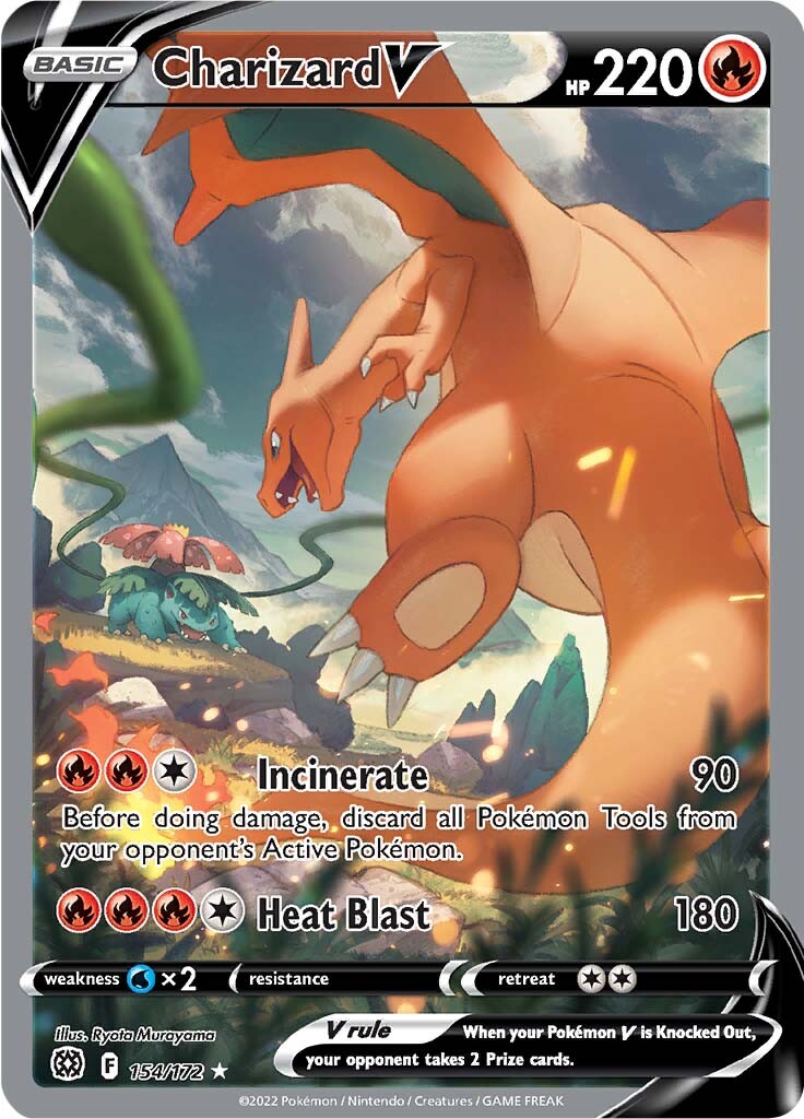 Charizard V (154/172) [Sword & Shield: Brilliant Stars] - Duel Kingdom