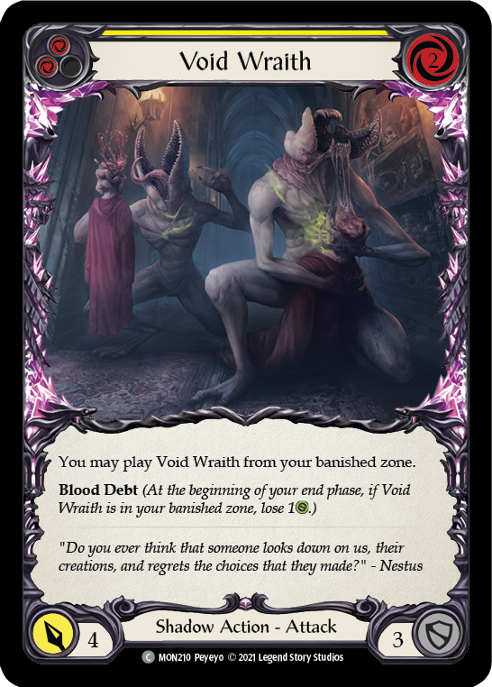 Void Wraith (Yellow) (Rainbow Foil) [MON210-RF] 1st Edition Rainbow Foil - Duel Kingdom