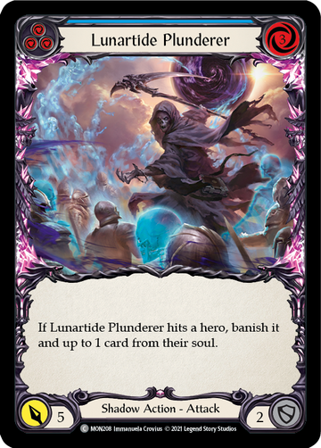 Lunartide Plunderer (Blue) (Rainbow Foil) [MON208-RF] 1st Edition Rainbow Foil - Duel Kingdom