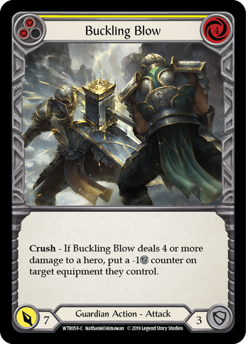 Buckling Blow (Yellow) [WTR058-C] Alpha Print Normal - Duel Kingdom