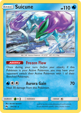 Suicune (59/214) [Sun & Moon: Lost Thunder] - Duel Kingdom