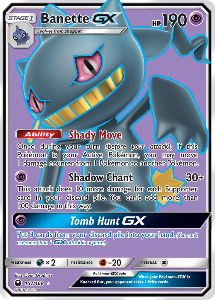 Banette GX (157/168) [Sun & Moon: Celestial Storm] - Duel Kingdom