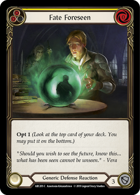 Fate Foreseen (Yellow) [ARC201-C] 1st Edition Normal - Duel Kingdom