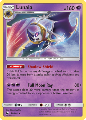 Lunala (70/168) [Sun & Moon: Celestial Storm] - Duel Kingdom