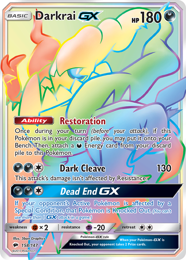 Darkrai GX (158/147) [Sun & Moon: Burning Shadows] - Duel Kingdom