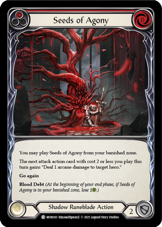 Seeds of Agony (Red) (Rainbow Foil) [MON183-RF] 1st Edition Rainbow Foil - Duel Kingdom
