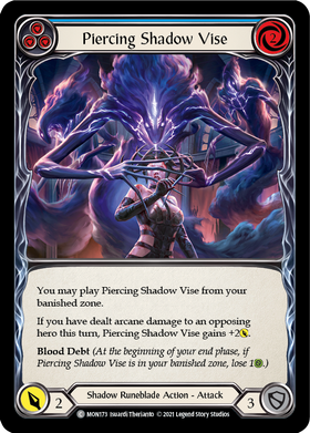 Piercing Shadow Vise (Blue) [MON173] 1st Edition Normal - Duel Kingdom