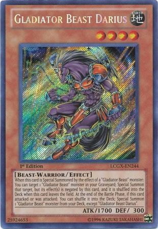 Gladiator Beast Darius [LCGX-EN244] Secret Rare - Duel Kingdom