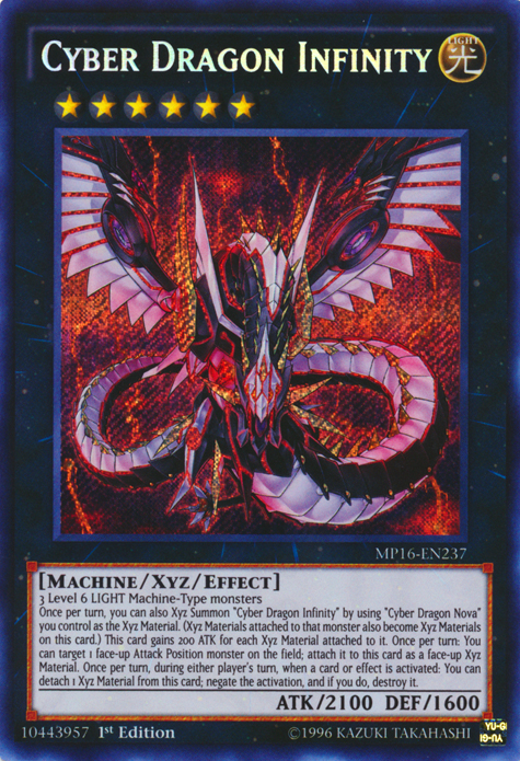 Cyber Dragon Infinity [MP16-EN237] Secret Rare - Duel Kingdom