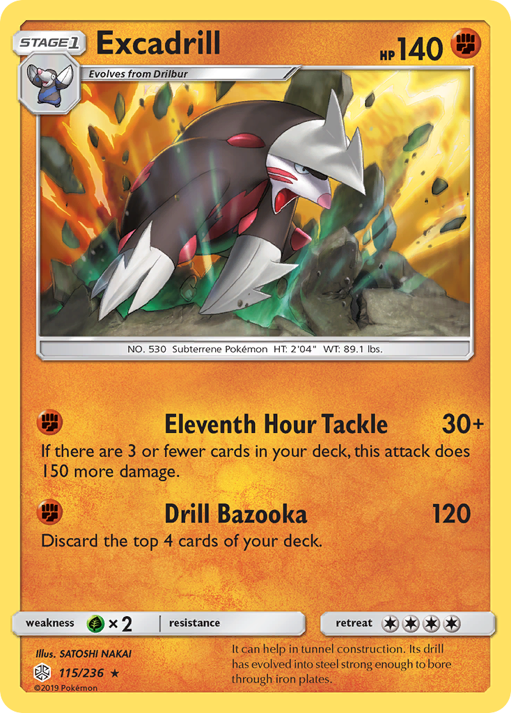 Excadrill (115/236) [Sun & Moon: Cosmic Eclipse] - Duel Kingdom