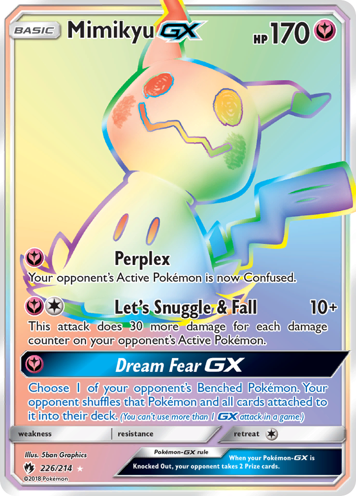 Mimikyu GX (226/214) [Sun & Moon: Lost Thunder] - Duel Kingdom