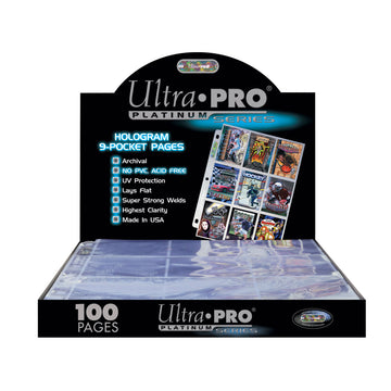 100ct 9-Pocket Platinum Pages for Standard Size Cards