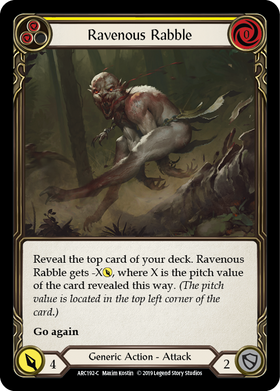 Ravenous Rabble (Yellow) [ARC192-C] 1st Edition Normal - Duel Kingdom