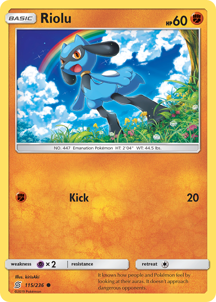 Riolu (115/236) [Sun & Moon: Unified Minds] - Duel Kingdom