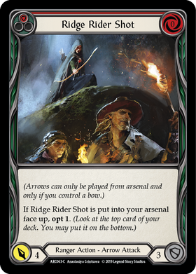 Ridge Rider Shot (Red) [ARC063-C] 1st Edition Normal - Duel Kingdom