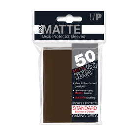50ct Pro-Matte Brown Standard Deck Protectors - Duel Kingdom