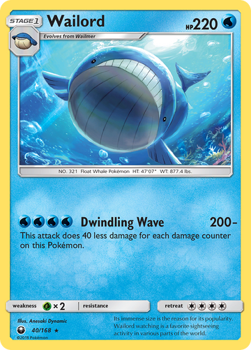 Wailord (40/168) [Sun & Moon: Celestial Storm] - Duel Kingdom