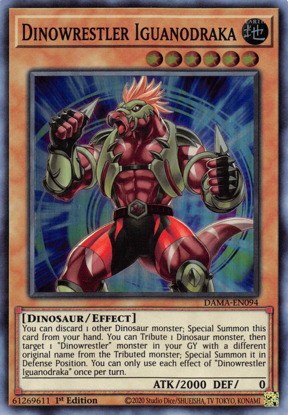 Dinowrestler Iguanodraka [DAMA-EN094] Super Rare - Duel Kingdom