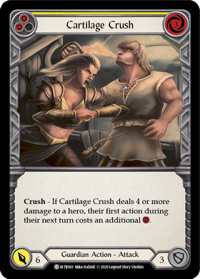 Cartilage Crush (Yellow) [WTR061] Unlimited Rainbow Foil - Duel Kingdom