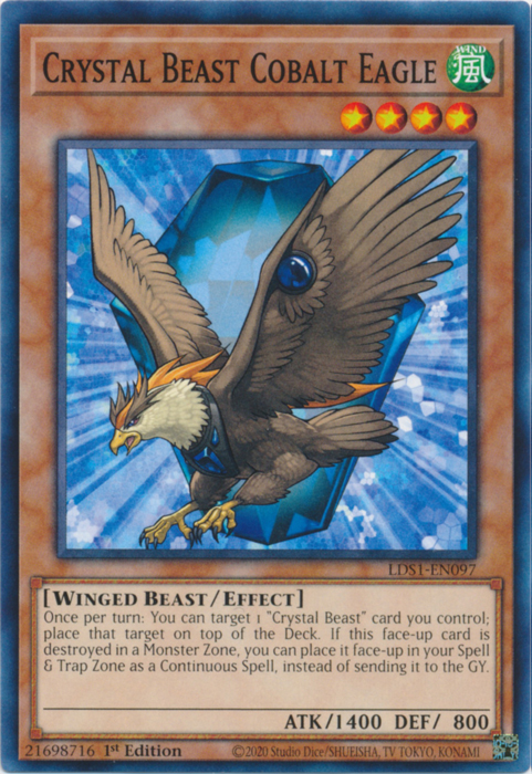Crystal Beast Cobalt Eagle [LDS1-EN097] Common - Duel Kingdom