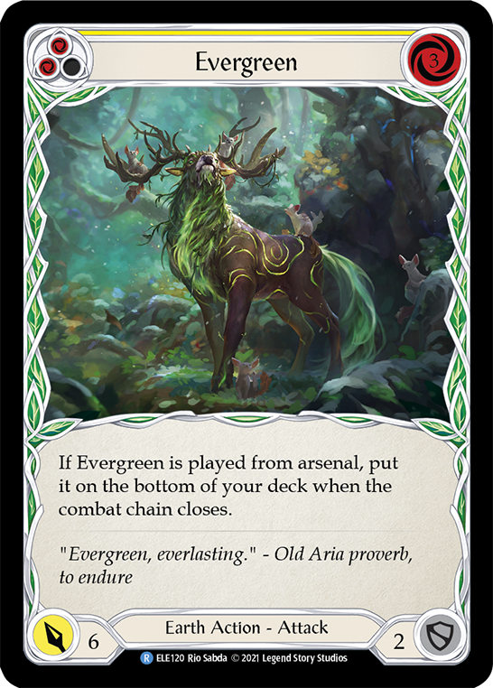 Evergreen (Yellow) [ELE120] 1st Edition Normal - Duel Kingdom