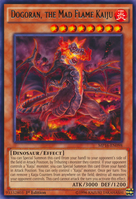 Dogoran, the Mad Flame Kaiju [MP16-EN098] Rare - Duel Kingdom