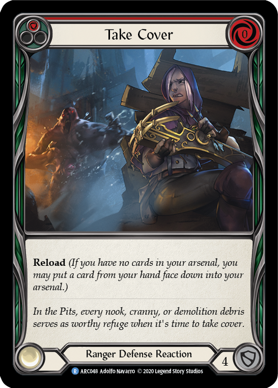 Take Cover (Red) [ARC048] Unlimited Normal - Duel Kingdom