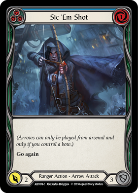 Sic 'Em Shot (Blue) [ARC074-C] 1st Edition Normal - Duel Kingdom