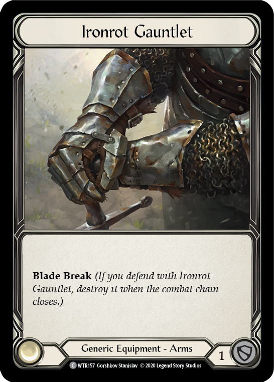 Ironrot Gauntlet [WTR157] Unlimited Rainbow Foil - Duel Kingdom