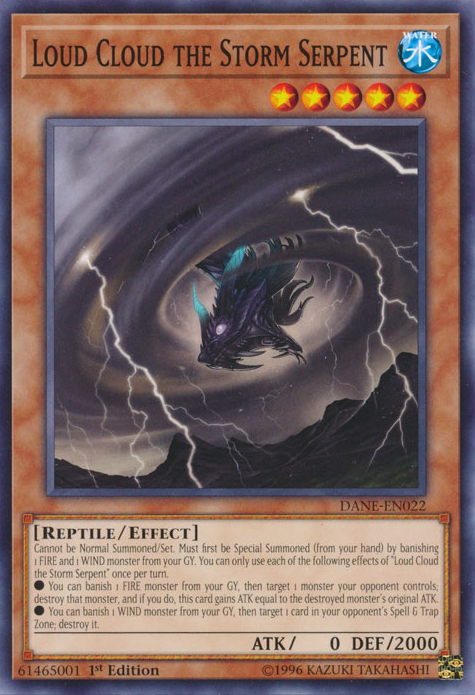 Loud Cloud the Storm Serpent [DANE-EN022] Common - Duel Kingdom