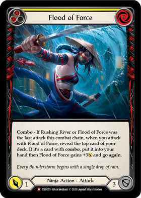 Flood of Force (Rainbow Foil) [CRU055-RF] Unlimited Rainbow Foil - Duel Kingdom