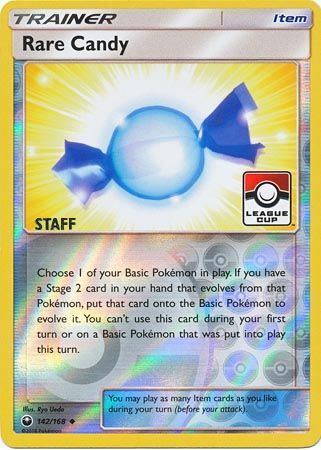 Rare Candy (142/168) (League Promo Staff) [Sun & Moon: Celestial Storm] - Duel Kingdom