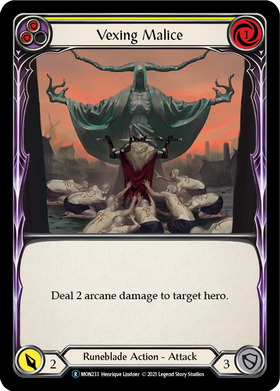 Vexing Malice (Yellow) [U-MON233] Unlimited Normal - Duel Kingdom