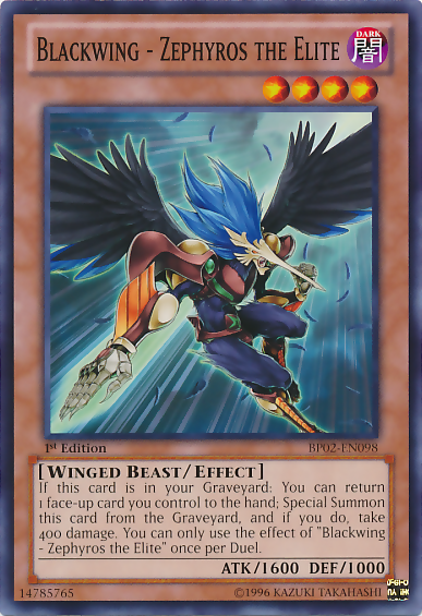 Blackwing - Zephyros the Elite [BP02-EN098] Common - Duel Kingdom