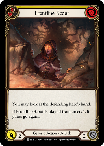 Frontline Scout (Yellow) [MON273] 1st Edition Normal - Duel Kingdom