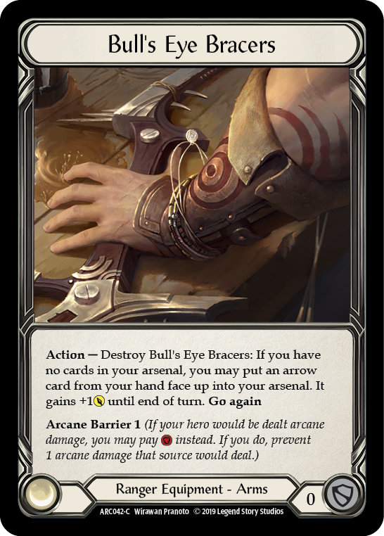 Bull's Eye Bracers [ARC042-C] 1st Edition Normal - Duel Kingdom
