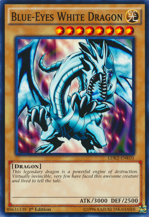 Blue-Eyes White Dragon (Version 1) [LDK2-ENK01] Common - Duel Kingdom