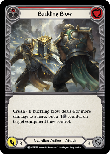 Buckling Blow (Red) [WTR057] Unlimited Rainbow Foil - Duel Kingdom