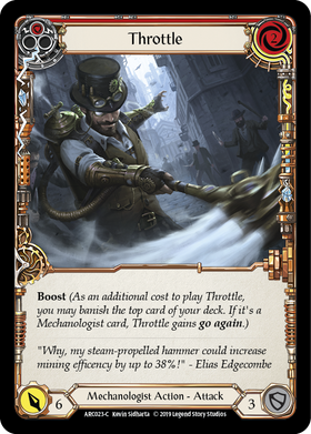 Throttle (Red) [ARC023-C] 1st Edition Normal - Duel Kingdom