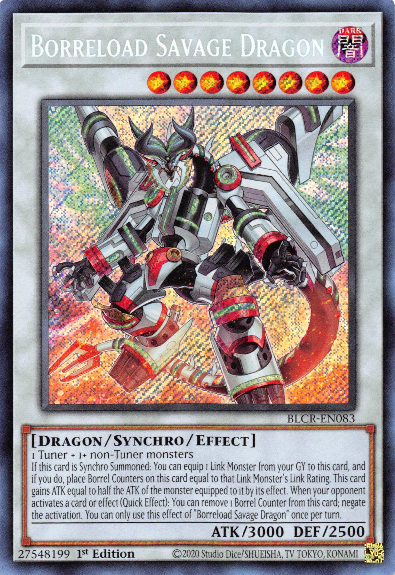 Borreload Savage Dragon [BLCR-EN083] Secret Rare