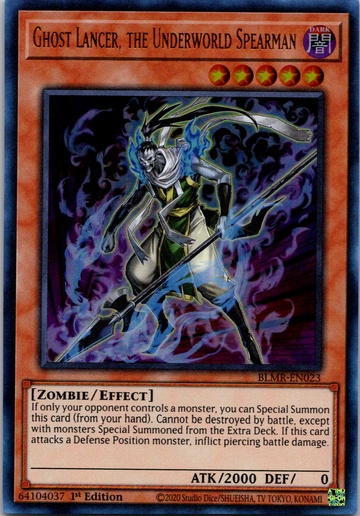 Ghost Lancer, the Underworld Spearman [BLMR-EN023] Ultra Rare