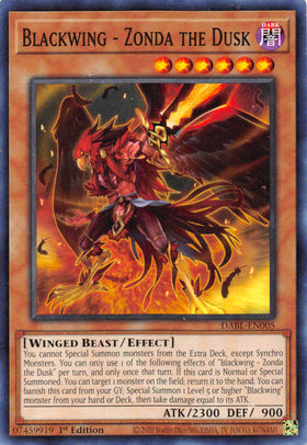 Blackwing - Zonda the Dusk [DABL-EN005] Common