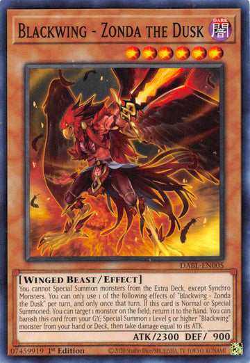 Blackwing - Zonda the Dusk [DABL-EN005] Common