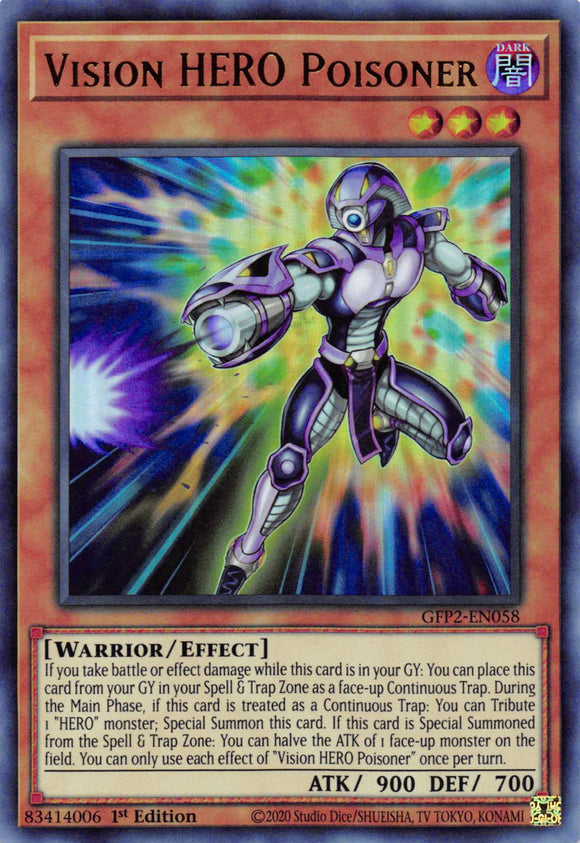 Vision HERO Poisoner [GFP2-EN058] Ultra Rare - Duel Kingdom