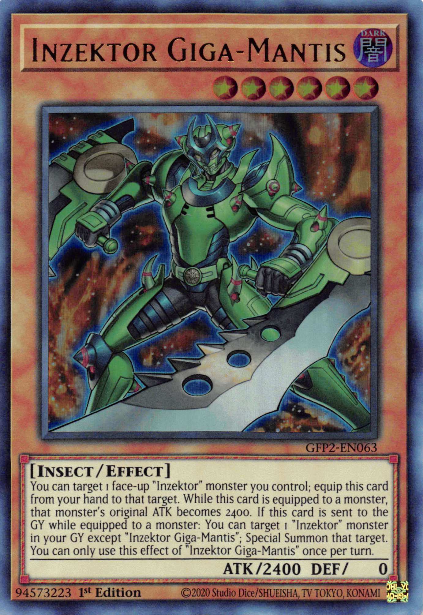 Inzektor Giga-Mantis [GFP2-EN063] Ultra Rare - Duel Kingdom