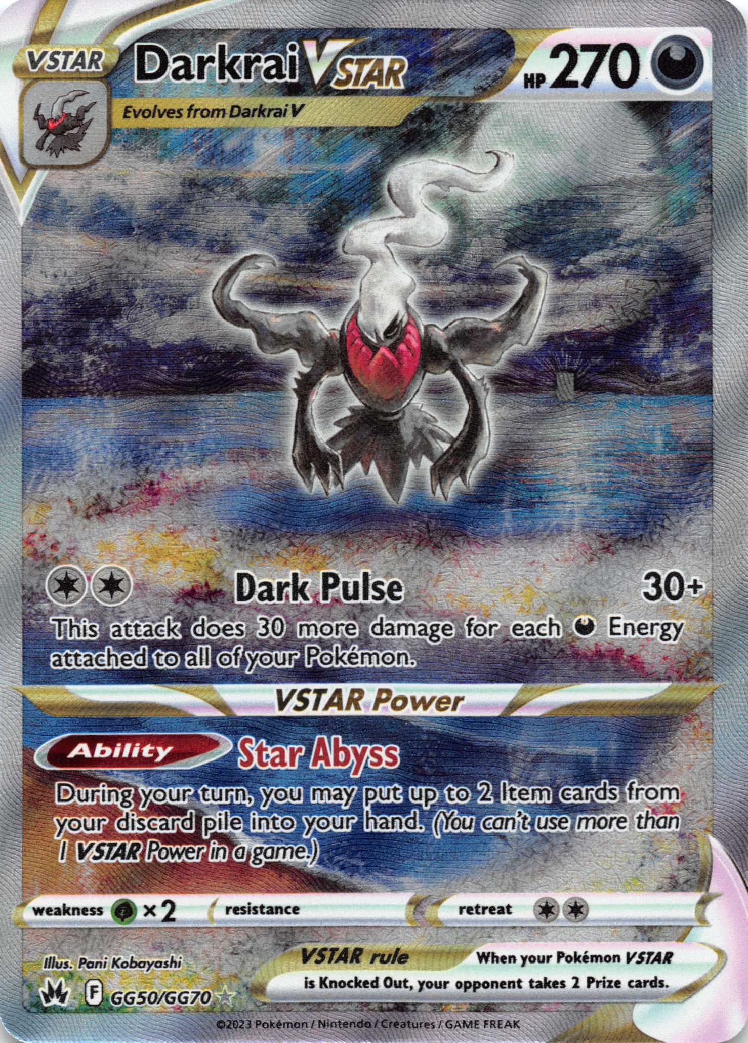 Darkrai VSTAR (GG50/GG70) [Sword & Shield: Crown Zenith]