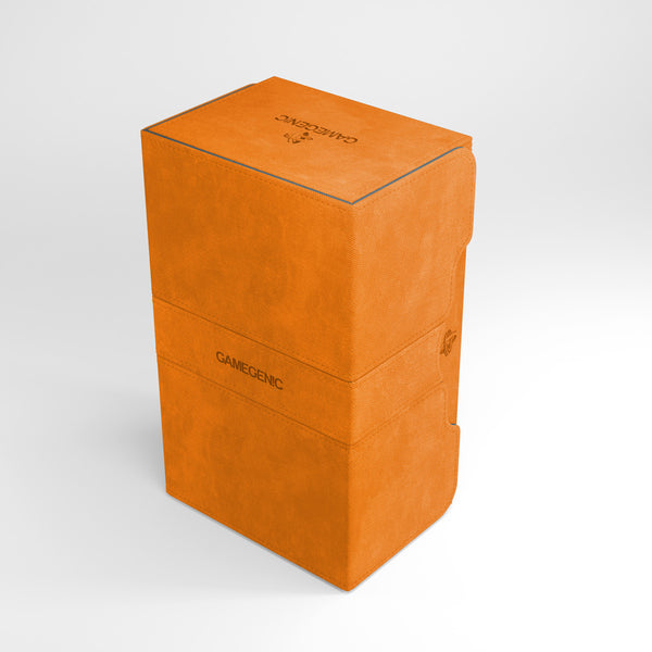Stronghold Convertible Orange Deck Box (200ct) - Duel Kingdom