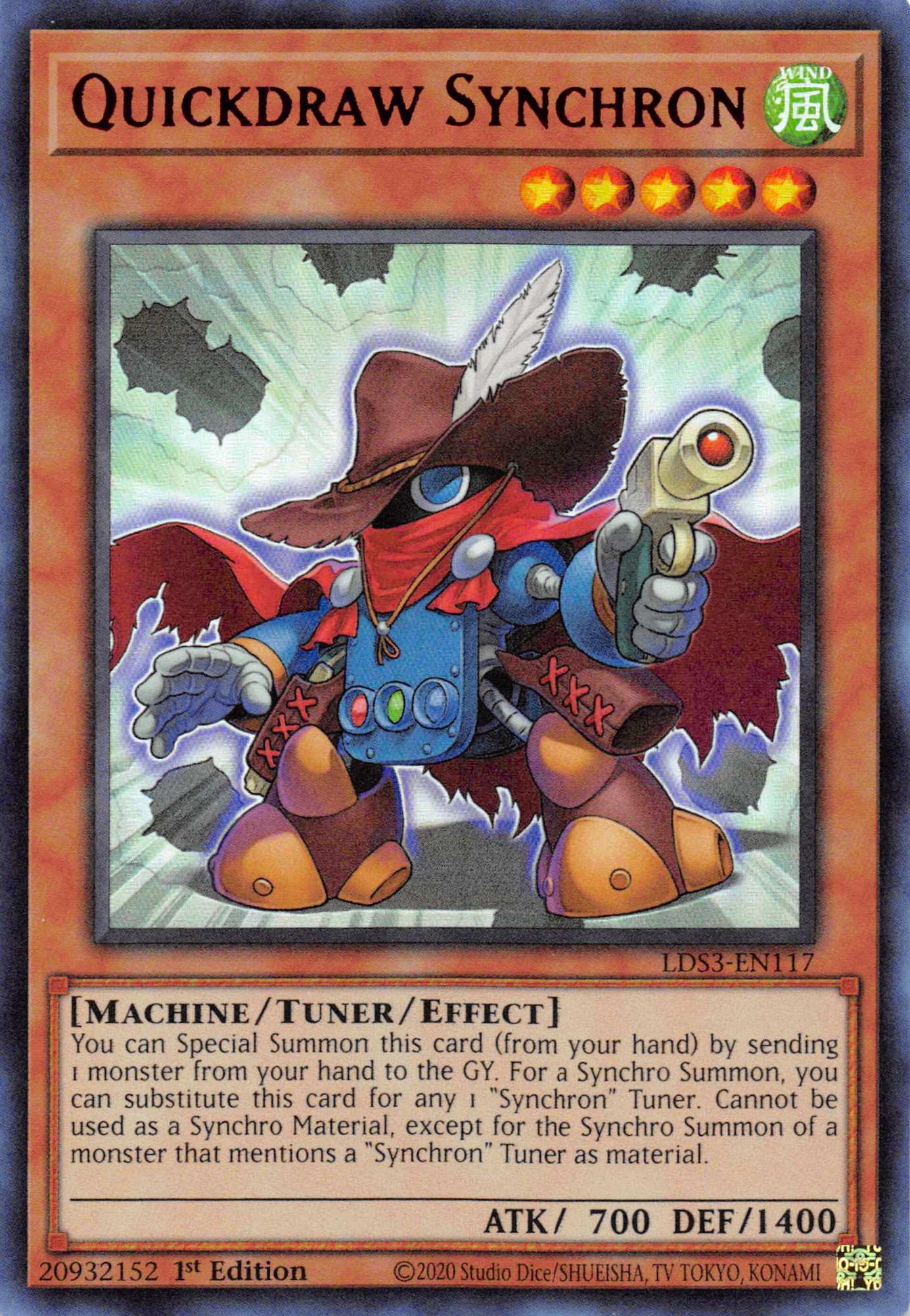 Quickdraw Synchron (Red) [LDS3-EN117] Ultra Rare
